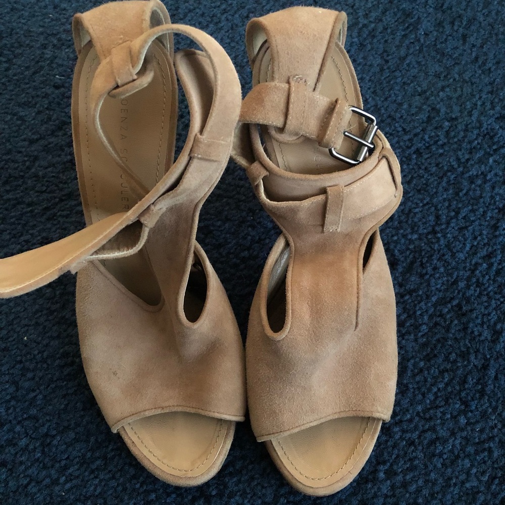 Proenza Schouler Suede T-strap Heels